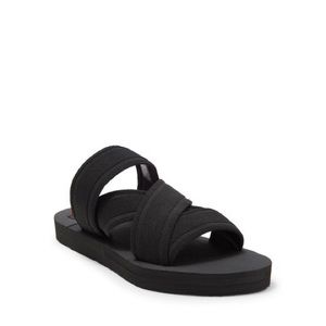 NWT Hunter slides crossover elastic 6 black slippers